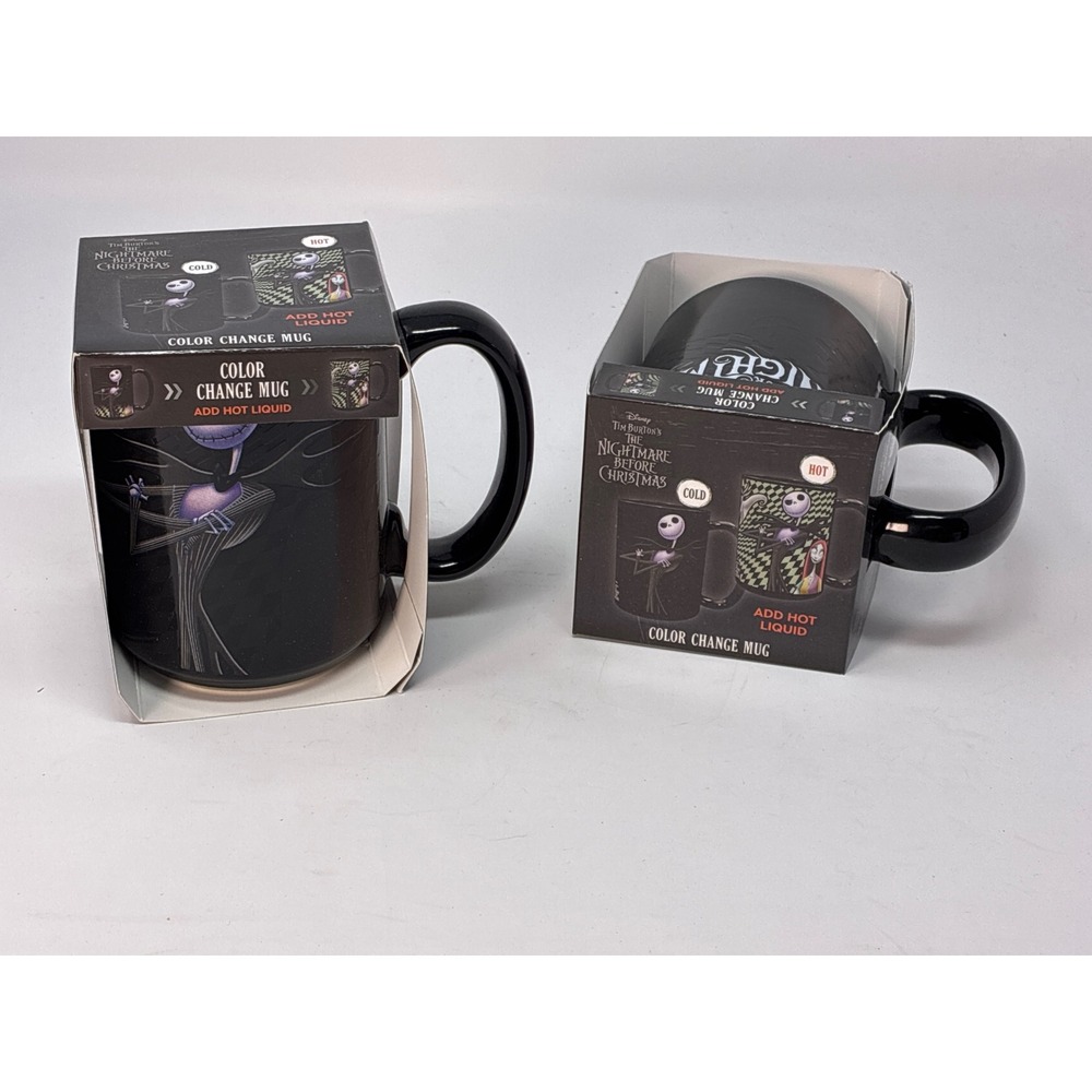 Zak Designs Nightmare Before Christmas Mug 15oz Jack Skellington Black Color Chg
